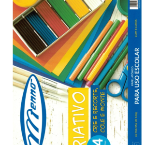 BLOCO CRIATIVO COLOR SET A4 120GR 8 CORES C/32 FOLHAS MENNO