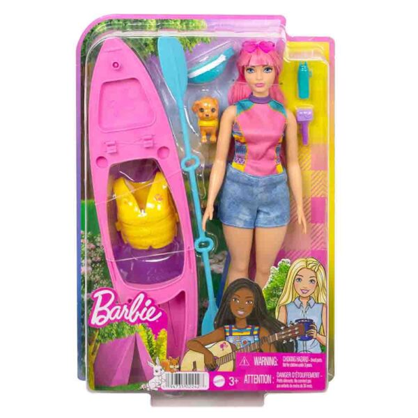 Boneca Articulada - Barbie - It Takes Two - Daisy - Dia de Acampamento - Passeio de Caiaque - Mattel