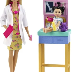 Boneca Barbie Médica Pediatra Acessórios
