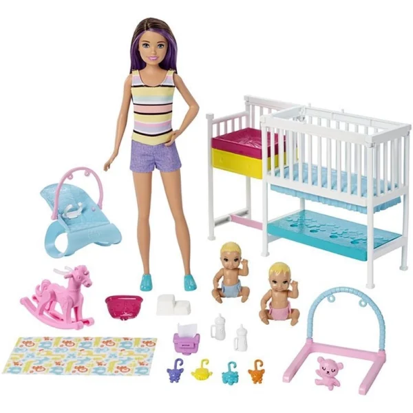 Boneca Barbie Skipper Babysitters Berçário GFL38 Mattel