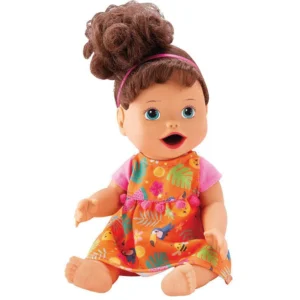 Boneca My Little Collection Primeira Papinha Morena