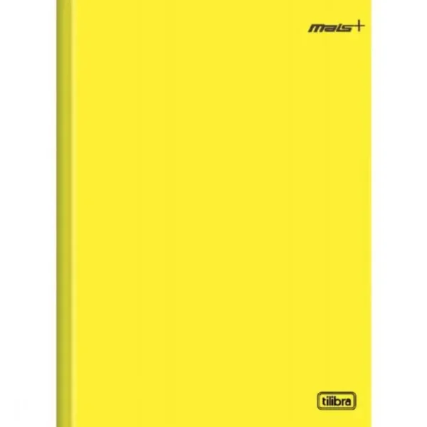 Caderno Brochura Capa Dura Mais Amarelo 48 Folhas Tilibra