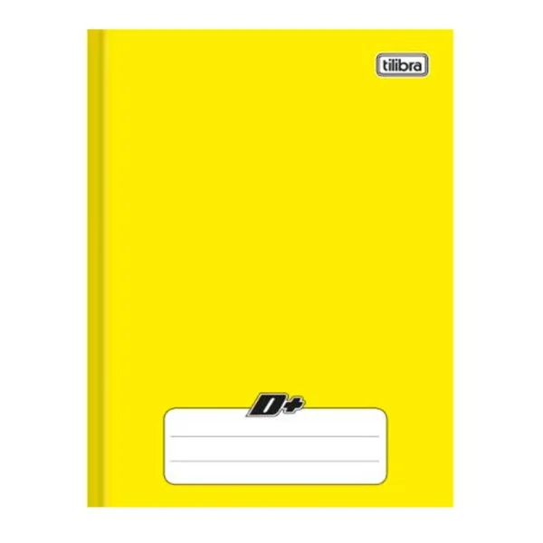 Caderno Brochura Capa Dura ¼ Dmais Amarelo 48Fls Tilibra