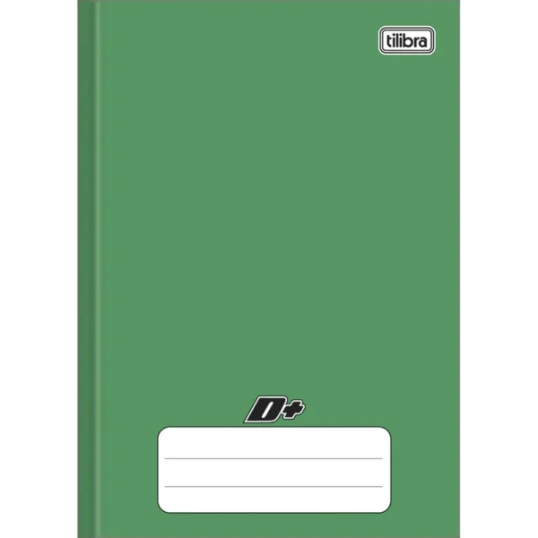Caderno Brochura Capa Dura ¼ Dmais Verde 48Fls Tilibra