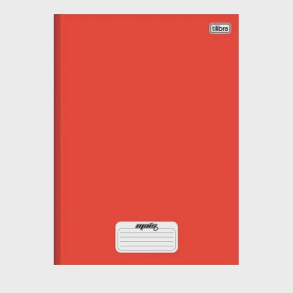 Caderno Brochura Capa Dura ¼ Dmais Vermelho 48Fls Tilibra
