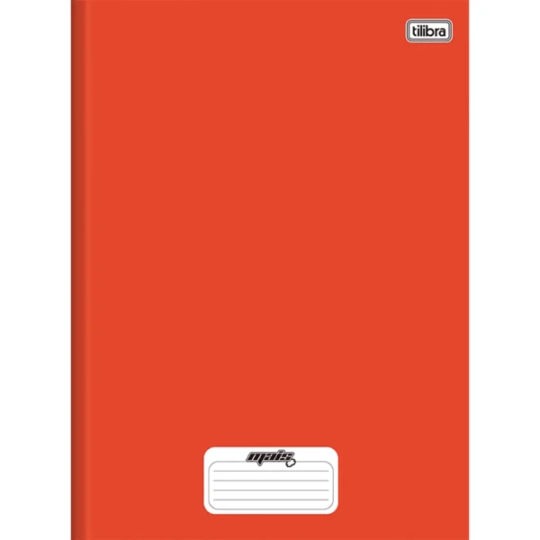Caderno Brochura Capa Dura ¼ Dmais Vermelho 96Fls Tilibra