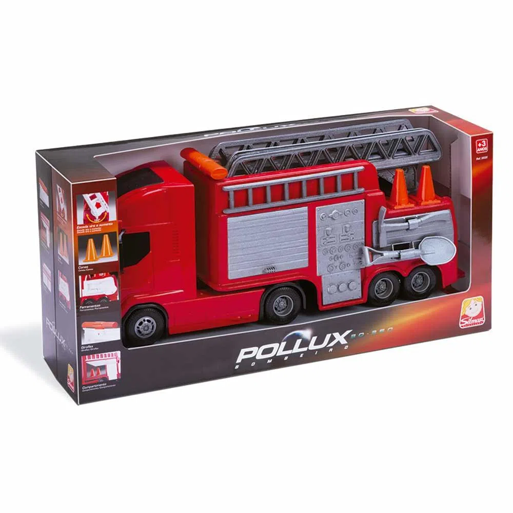Caminhão Brinquedo Caçamba Basculante C/ Pá - Pollux 30-360