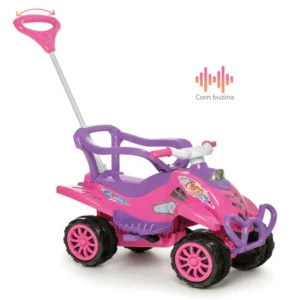 Carrinho de Passeio Infantil Cross Turbo Rosa - Calesita