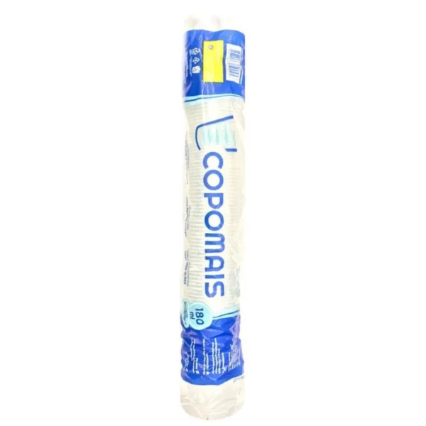 Copo Descartavel Copomais Agua Branco 180ml 100un