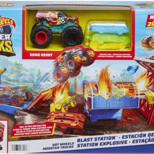 Hot Wheels Pista Monster Truck Estação De Explosão - Mattel