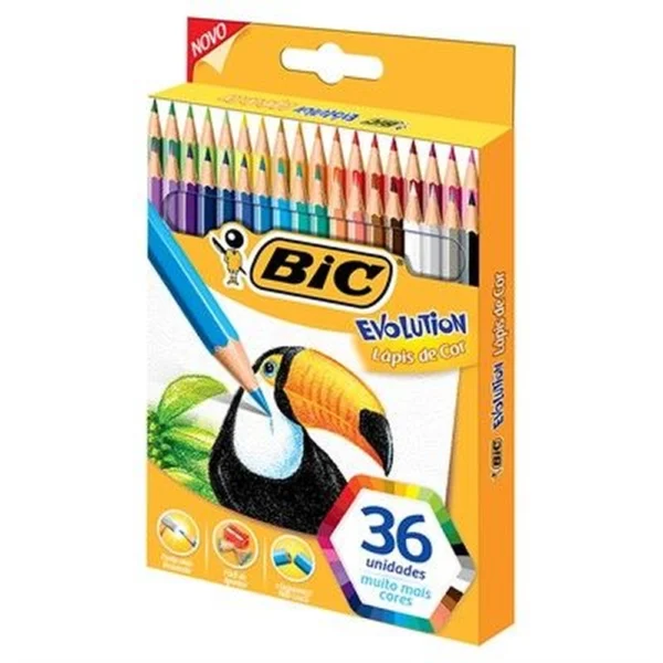Lápis de Cor Bic Evolution 36 cores