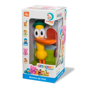 Pato Pocoyo Boneco de vinil Original Cardoso Toys