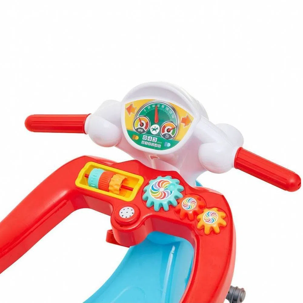 Triciclo infantil 2 em 1 motoca com empurrador - Calesita
