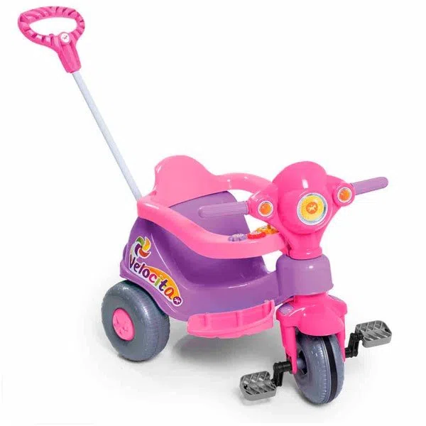 Triciclo Infantil Velocita Calesita Rosa