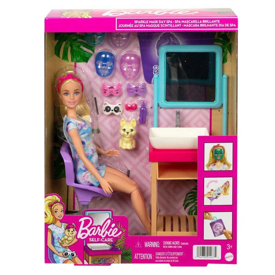 Boneca Barbie Dia de Spa Máscaras